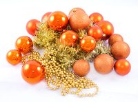 Набор ёлочных игрушек из 20шт., пластик 5см, 6см, 7см - фото