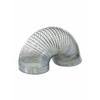 Ретро-пружинка Slinky, цвет серебро - фото