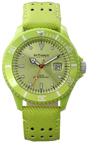 Мужские часы InTimes IT-057L Lime Green - фото