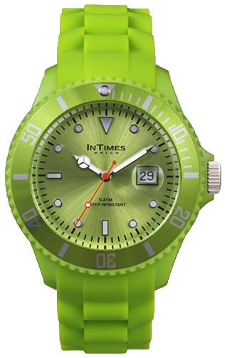 Унисекс часы InTimes IT-057 Lime Green - фото