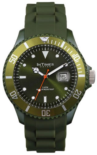 Унисекс часы InTimes IT-057 Olive Green - фото