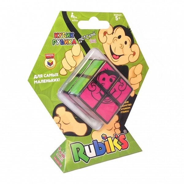 Головоломка Кубик Рубика 2х2 для детей (Rubiks Mini Cube Jr) - фото