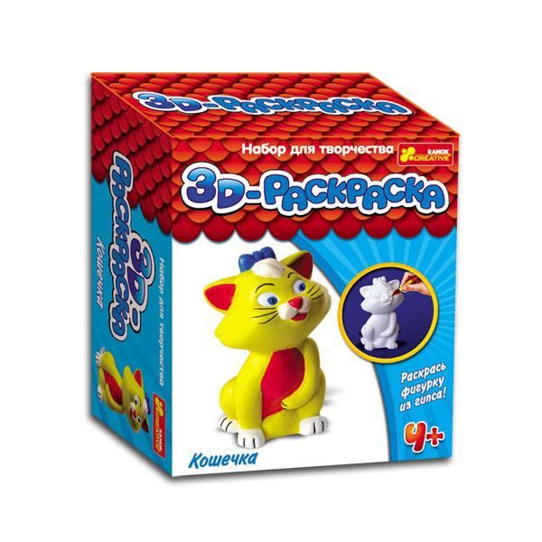 Набор для творчества 3D-раскраска. Кошечка - фото