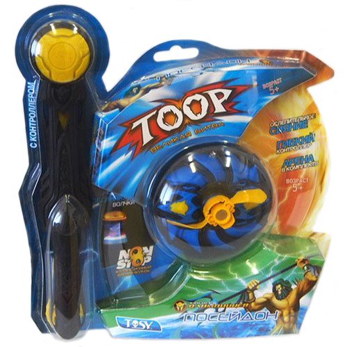 Волчок с контроллером Toop Single Set Посейдон: Боевой волчёк + контроллер - фото
