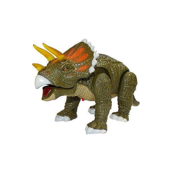 Интерактивная игрушка-робот Трицератопс зеленый - фото