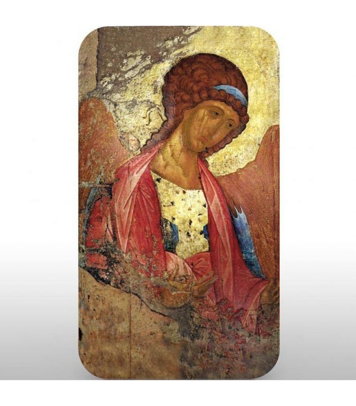 ПОДАРОЧНАЯ МОНЕТА ИКОНЫ АНДРЕЯ РУБЛЕВА - Архангел Михаил СЕРЕБРО 31,1 ГР-ПРАВОСЛАВНЫЙ СУВЕНИР - фото