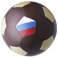 Шоколадный  футбольный мяч Россия - фото