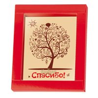 Шоколадная открытка Спасибо! - фото
