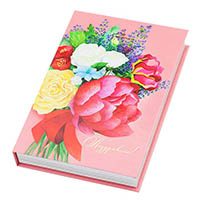 Шоколадная книга средняя Букет цветов - фото