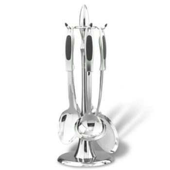 Набор кухонных принадлежностей, 5 предметов на подставке Arcos Kitchen utensils подарочная упаковка - фото
