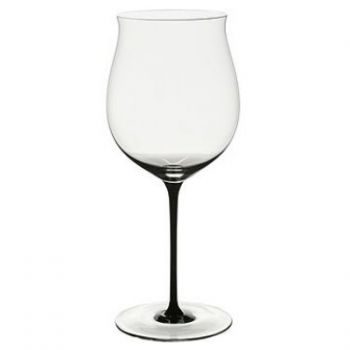 Бокал для вина бургунди гран крю Riedel Sommeliers Black Tie 1050 мл., высота 276 мм, 1050 мл., цвет - бело-голубой - фото