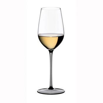 Бокал для вина рислинг гранд крю Riedel Sommeliers Black Tie 380 мл., высота 252 мм, 380 мл., цвет - бело-голубой - фото