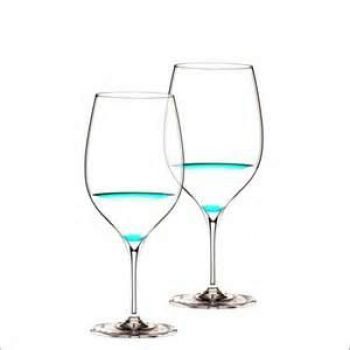 Набор бокалов каберне Riedel Grape@Riedel 2 шт. по 750 мл., высота 235 мм, 750 мл., цвет - бело-голубой - фото