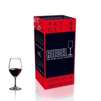 Набор фужеров «Pay 6, Get 8» Riedel Ouverture 8 шт., цвет - бело-голубой - фото