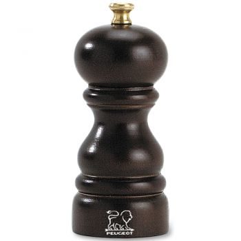 Мельница для соли, Peugeot PARIS CHOCOLATE, высота 12 см, тёмно-коричневая (венге) - фото