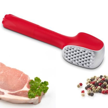 Молоток для отбивания мяса Flavouriser 4-в-1, Joseph Joseph, 24 х 6 х 5,5 см, красный - фото