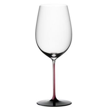 Бокал для вина бордо гран крю, Riedel Sommeliers R-Black 860 мл., высота 282 мм, 860 мл., бело-голубой - фото