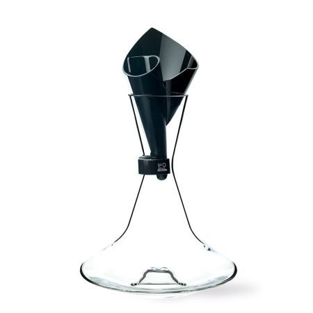 Декантер ASARINE + аэратор + каплеуловитель, Peugeot VIN DECANTERS, 25 см, 750 мл. - фото