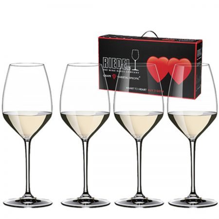 Набор фужеров для белого вина Riesling/Sauvignon Blanc, Riedel Heart to Heart 4 шт., 460 мл., 460 мл. - фото