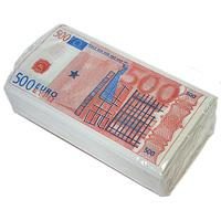 Салфетки Пачка 500 евро. 2-х сл. 33*33 см - фото