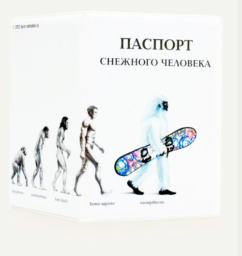 обложка на паспорт Снежного человека - фото