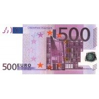 Наклейка 500 евро 20 шт в упаковке - фото