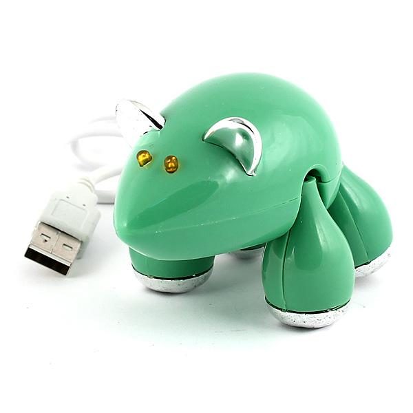 Разветвитель USB HUB Мышь(зеленая) - фото
