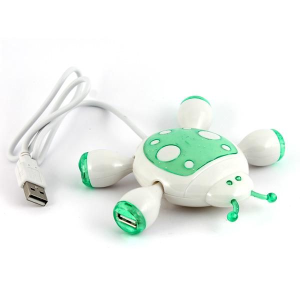 Разветвитель USB HUB Божья Коровка(зеленая) - фото