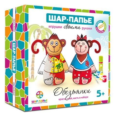 Набор Обезьянки Шар-папье - фото