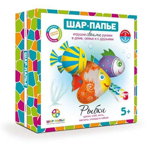 Набор Магниты Рыбки Шар-папье - фото