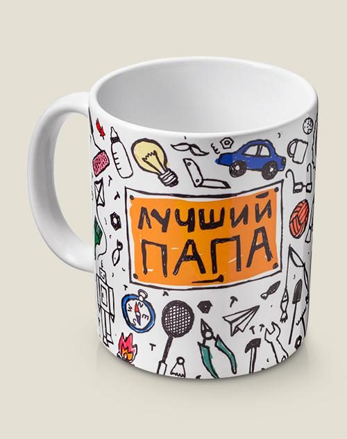 кружка Лучший папа - фото