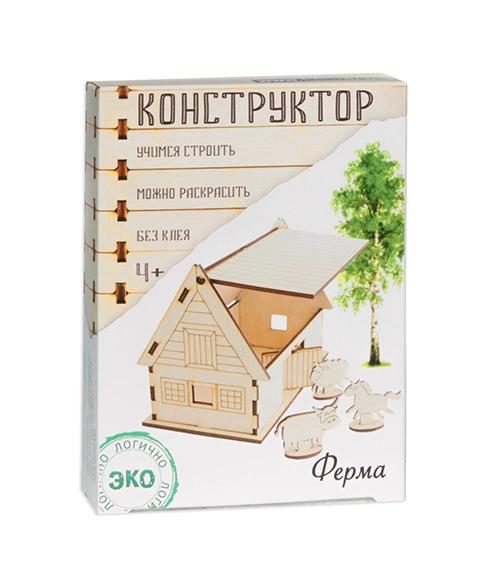 Деревянный конструктор Ферма - фото
