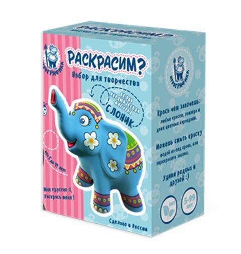Керамическая фигурка-раскраска Слоник - фото