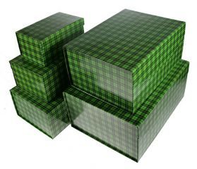 Комплект коробок из 5-и шт. Клетка (трансформ.) 36*28*17см - фото