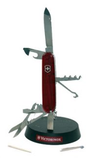 Офицерский нож Victorinox CLIMBER 91мм прозр. Красный - фото