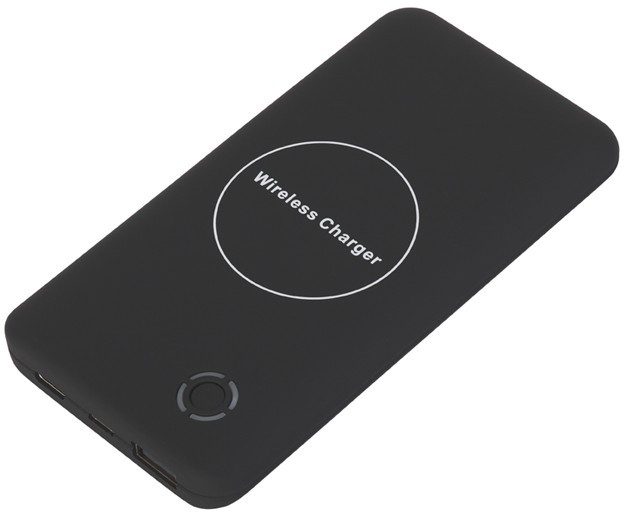Беспроводное зарядное устройство 6000 mAh, покрытие soft touch - фото