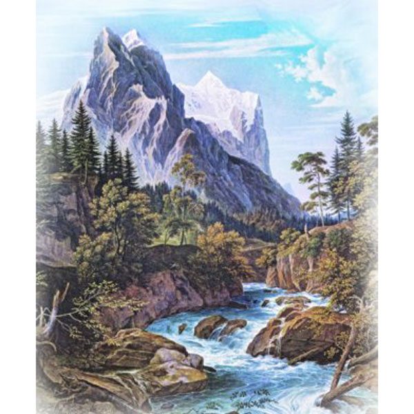 Романтика гор декоративное панно - фото