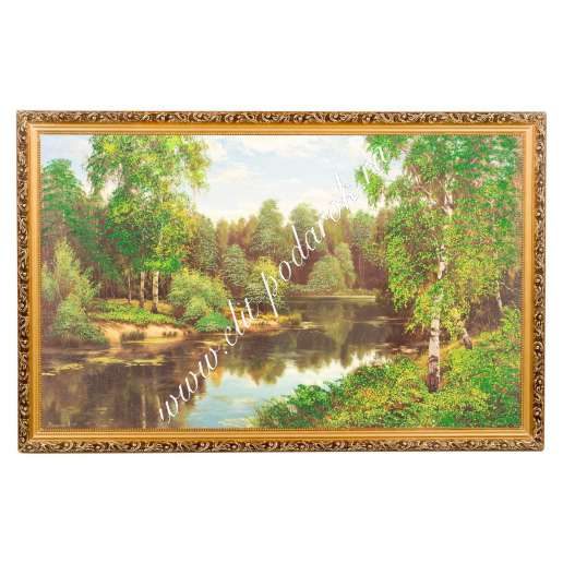 Картина Тихая река багет №8 (50х80 см) 89074 - фото