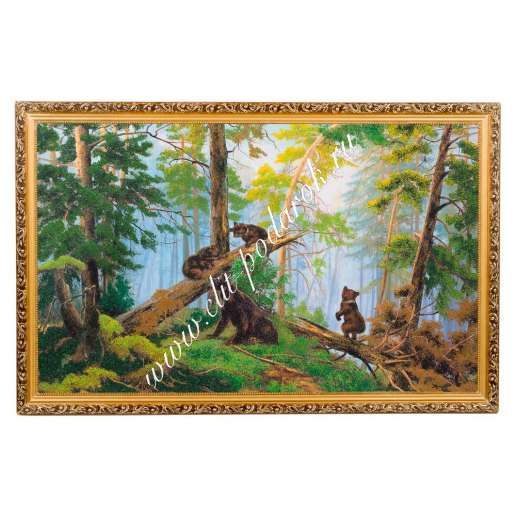 Картина Утро в сосновом бору багет №10 (60х100 см) К29 - фото