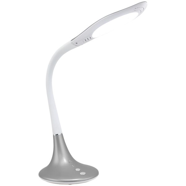 Светильник настольный на подставке Artstyle TL-210S, 9Вт, LED, сенс. упр,, гибкая стойка, серебро - фото