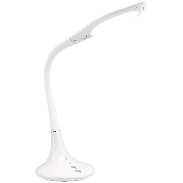 Светильник настольный на подставке Artstyle TL-210W, 9Вт, LED, сенс. упр,, гибкая стойка, белый - фото