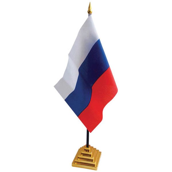 Флаг настольный Россия ArtSpace, пластик. подставка - фото