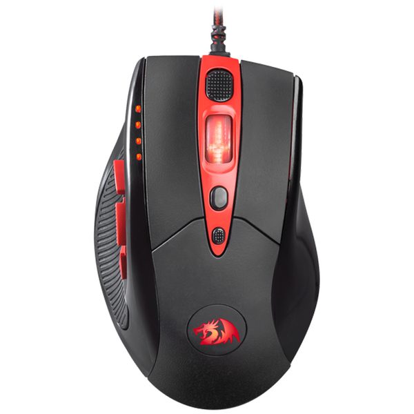 Мышь игровая Redragon Titanoboa, USB, 100-8000dpi, с подстветкой, красный, черный, 9btn+Roll - фото