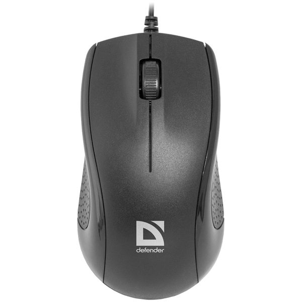 Мышь Defender Optimum MB-160, USB, черный, 3btn+Roll - фото