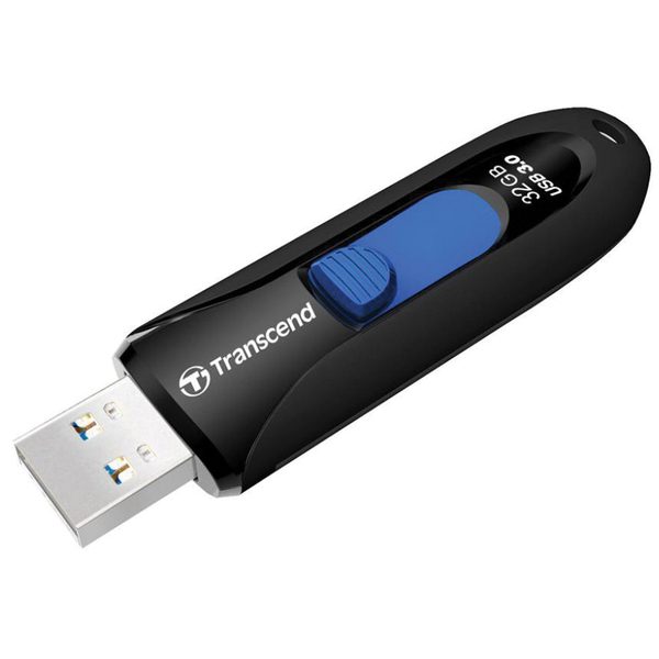 Память Transcend JetFlash 790   8GB, USB 3.0 Flash Drive, синий/черный - фото