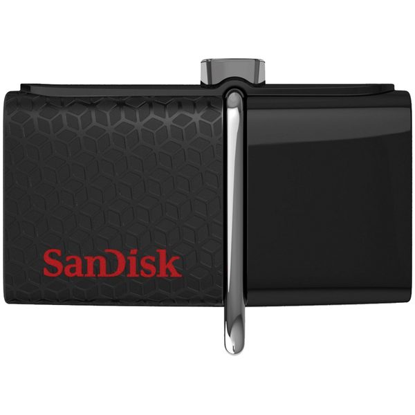 Память SanDisk OTG Dual Drive  32GB, USB3.0/microUSB, Flash Drive, черный - фото