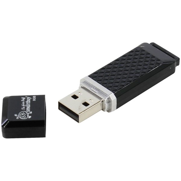 Память Smart Buy Quartz   8GB, USB 2.0 Flash Drive, черный - фото