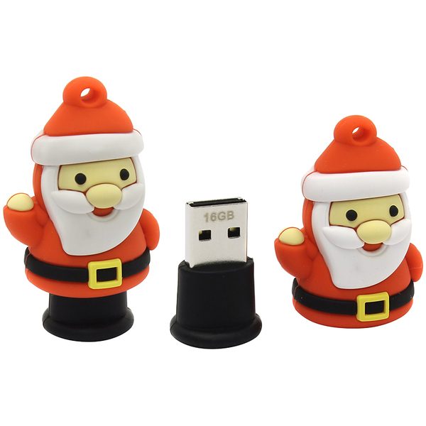 Память Smart Buy Wild series Санта 16GB, USB 2.0 Flash Drive, красный - фото