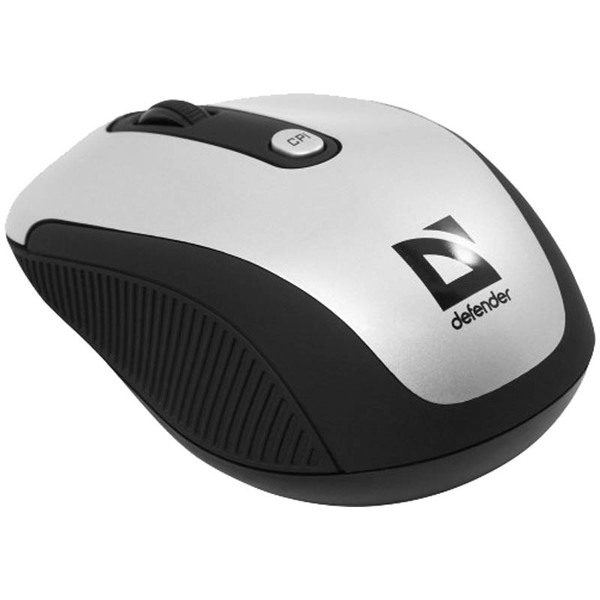Мышь беспроводная Defender Optimum MS-125 Nano G серый, 3btn+Roll - фото