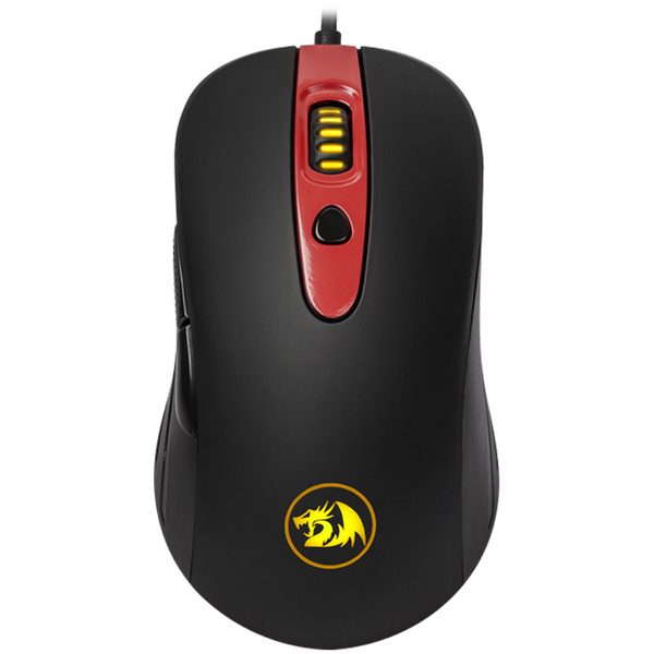 Мышь игровая Redragon Gerderus, USB, 100-7200dpi, с подстветкой, красный, черный, 6btn+Roll - фото